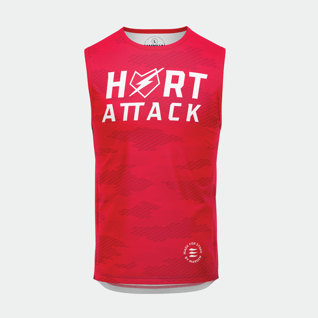Hart attack racer sleeveless red (rashie, rash guard, jersey)