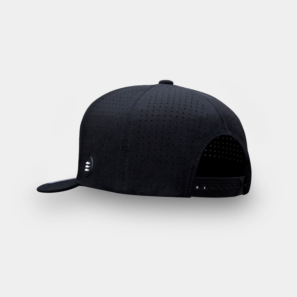 RIDGE 5 Panel Waterproof Hat - Black