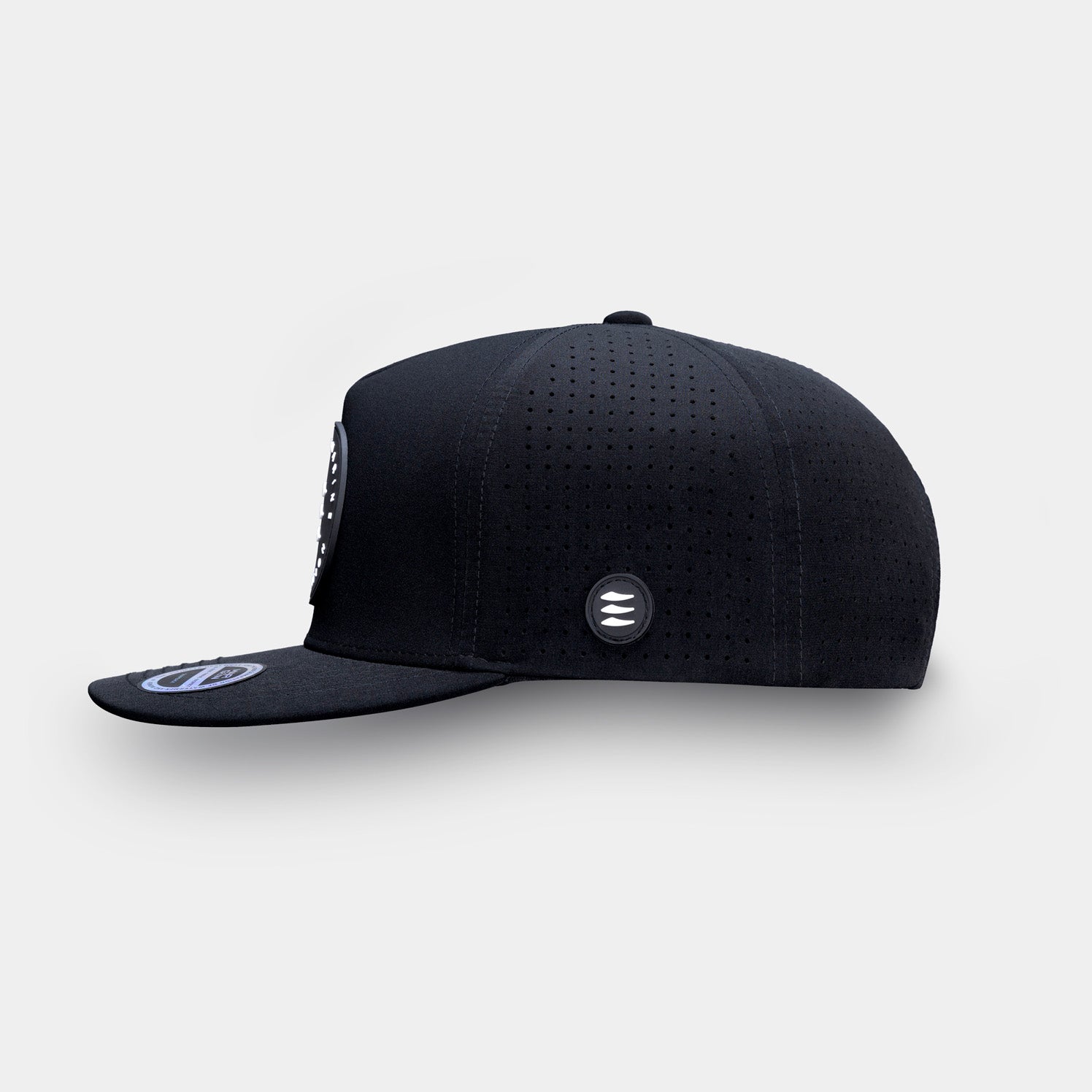 RIDGE 5 Panel Waterproof Hat - Black