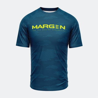 MARGEN Men Racer Short Sleeve (Peacock Blue)