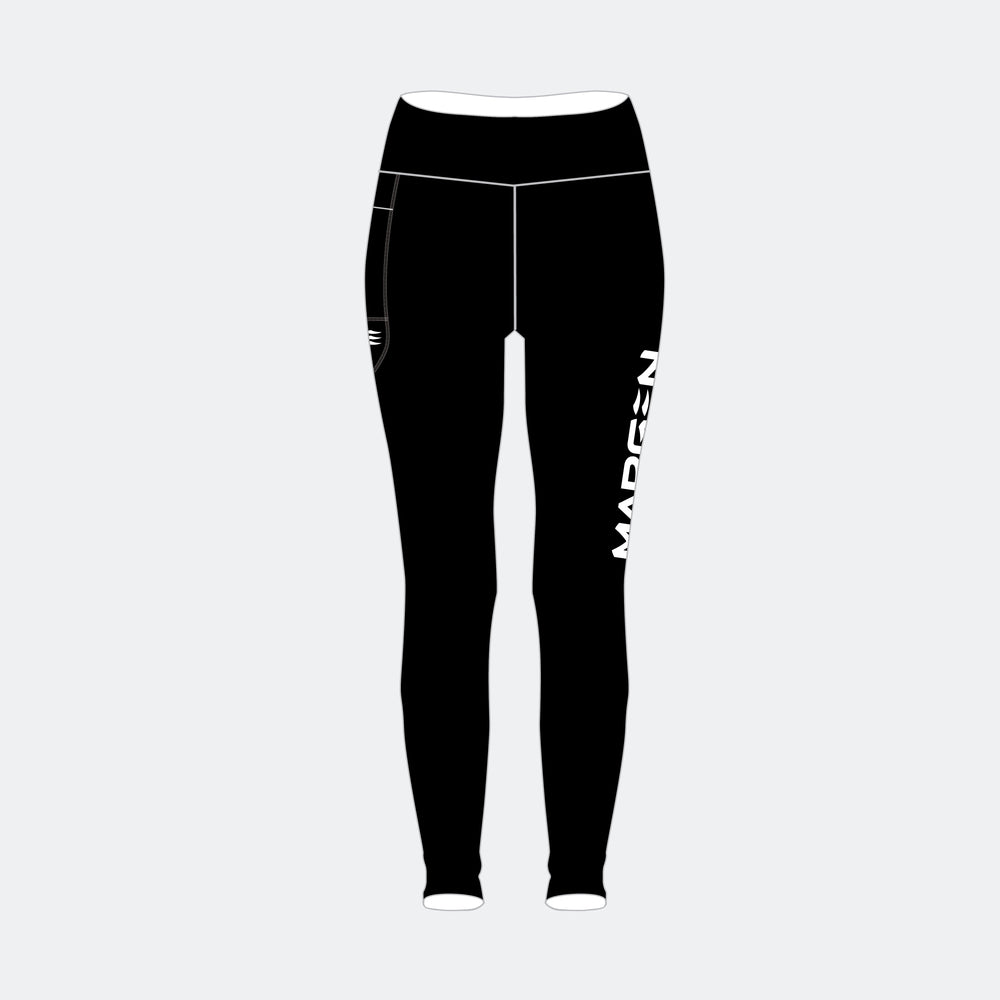 women compression leggings black