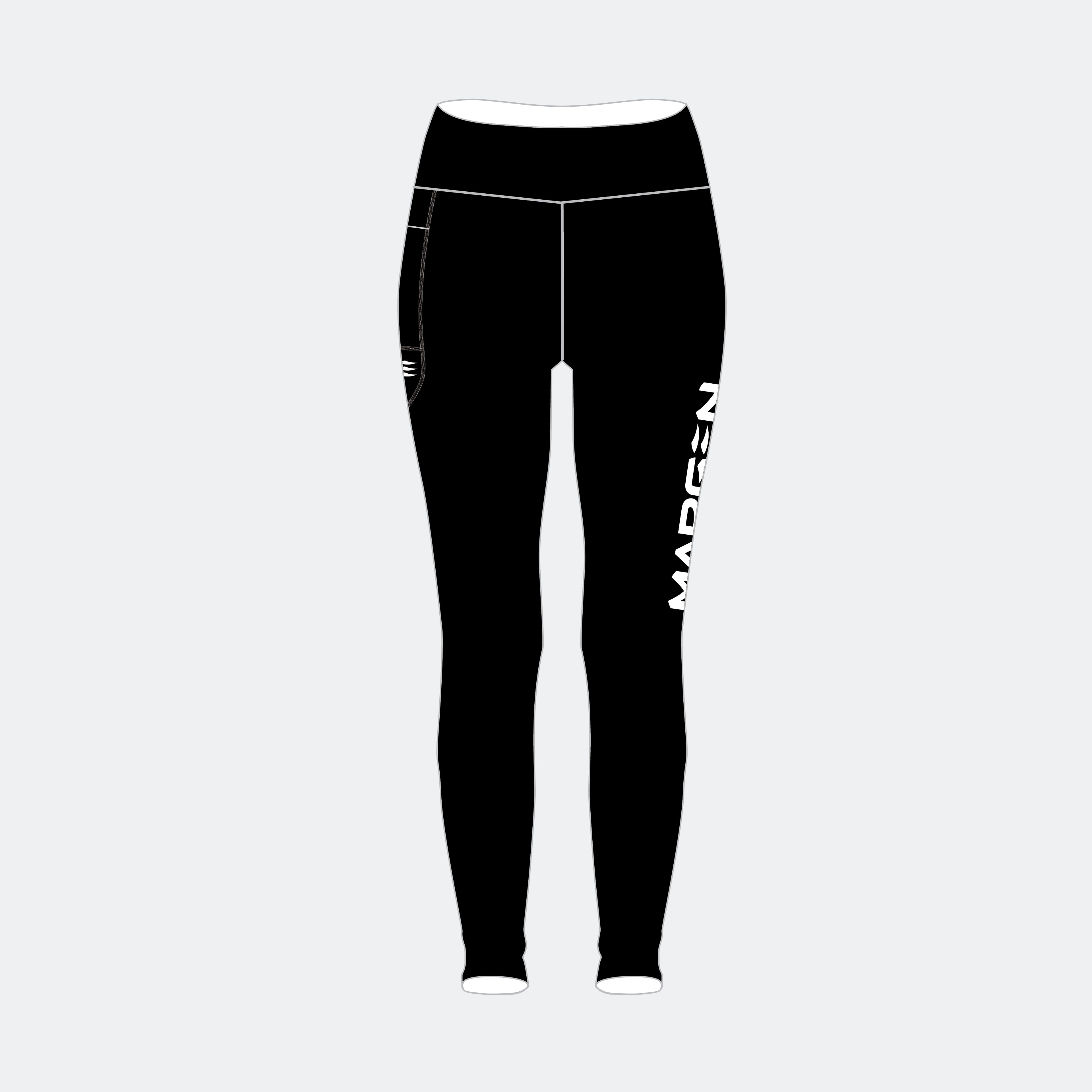 women compression leggings black