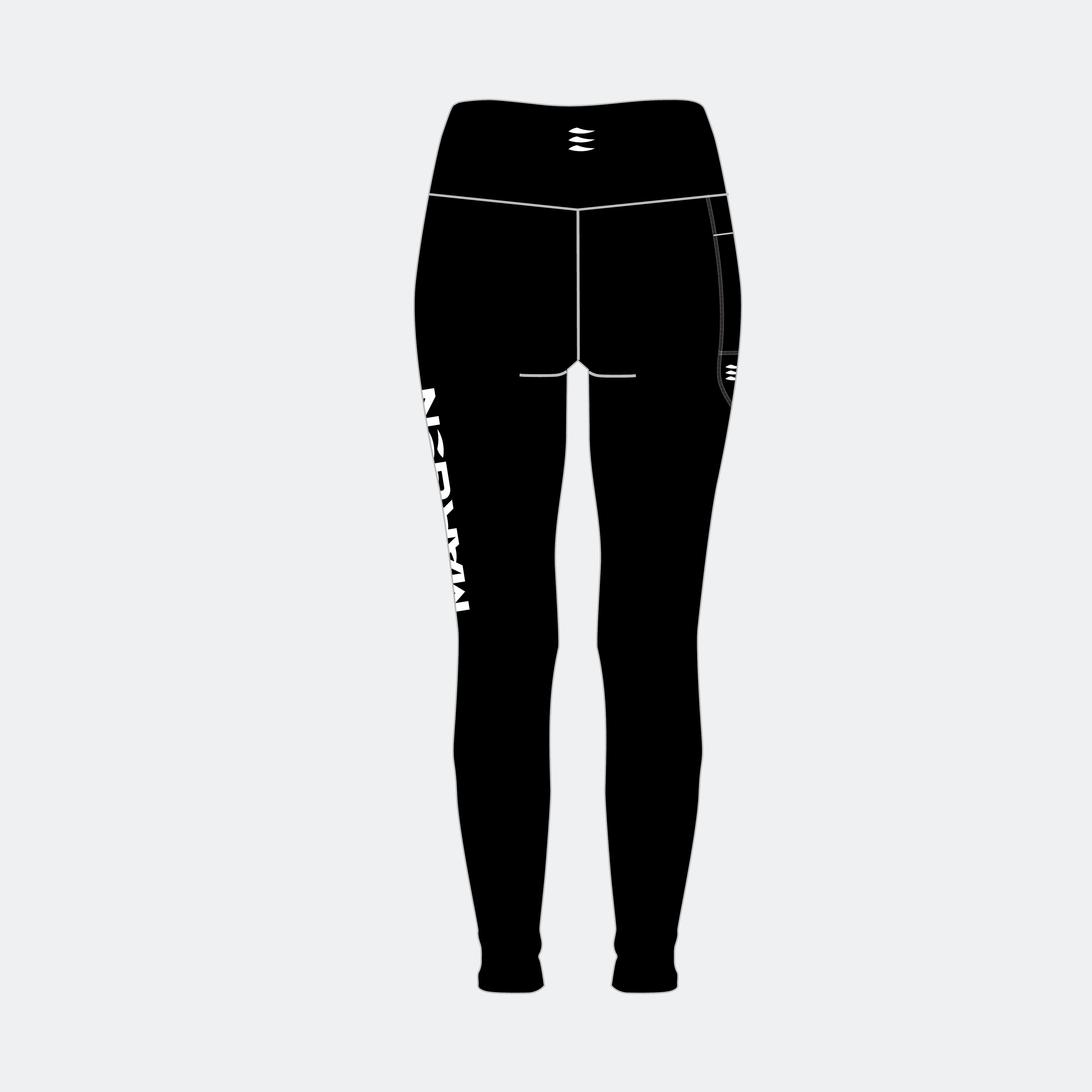 women compression leggings black