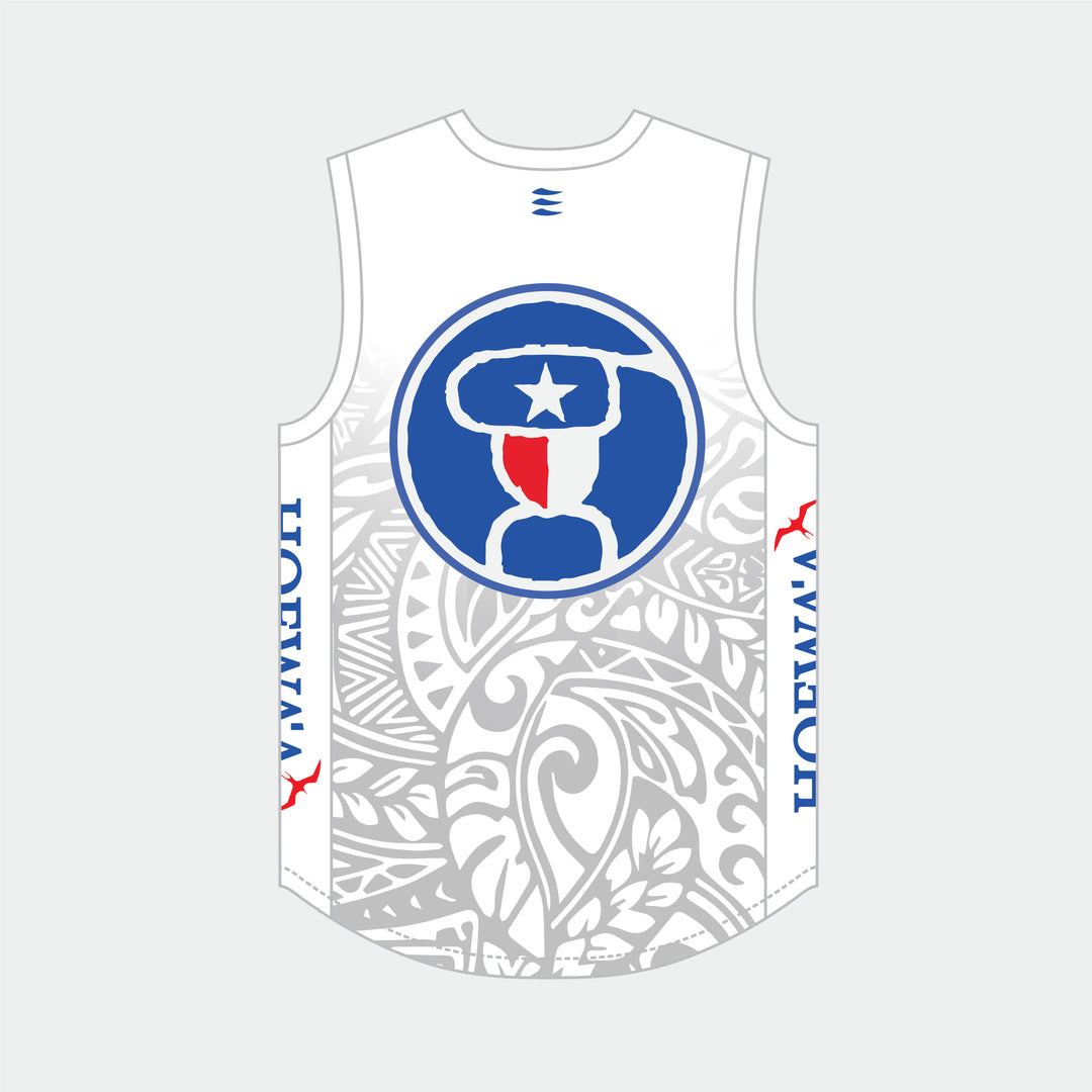 RACER Men's Sleeveless – HOEWAA Edition (White)