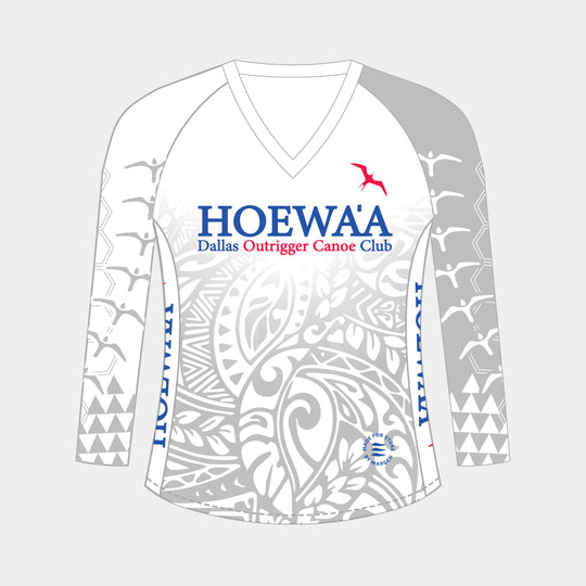 RACER Women's Long Sleeve – HOEWAA Edition (White)