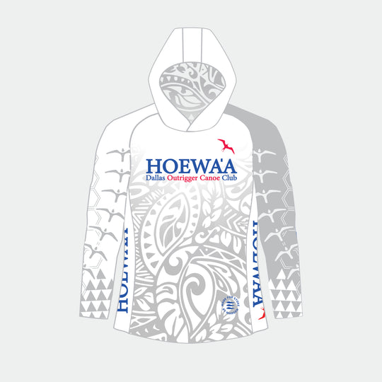 RACER Men's Hooded Top – HOEWAA Edition (White)