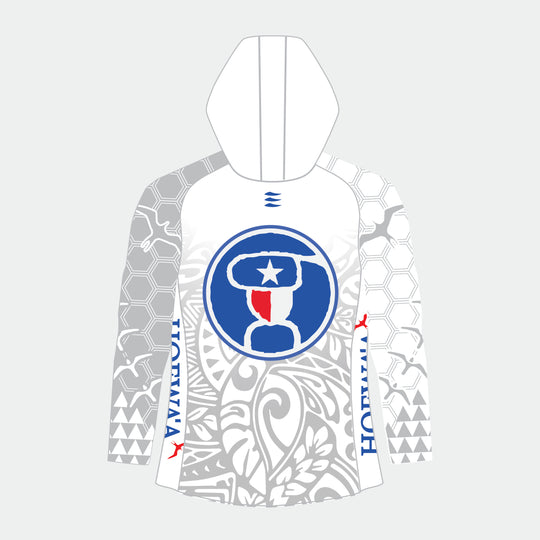 RACER Men's Hooded Top – HOEWAA Edition (White)