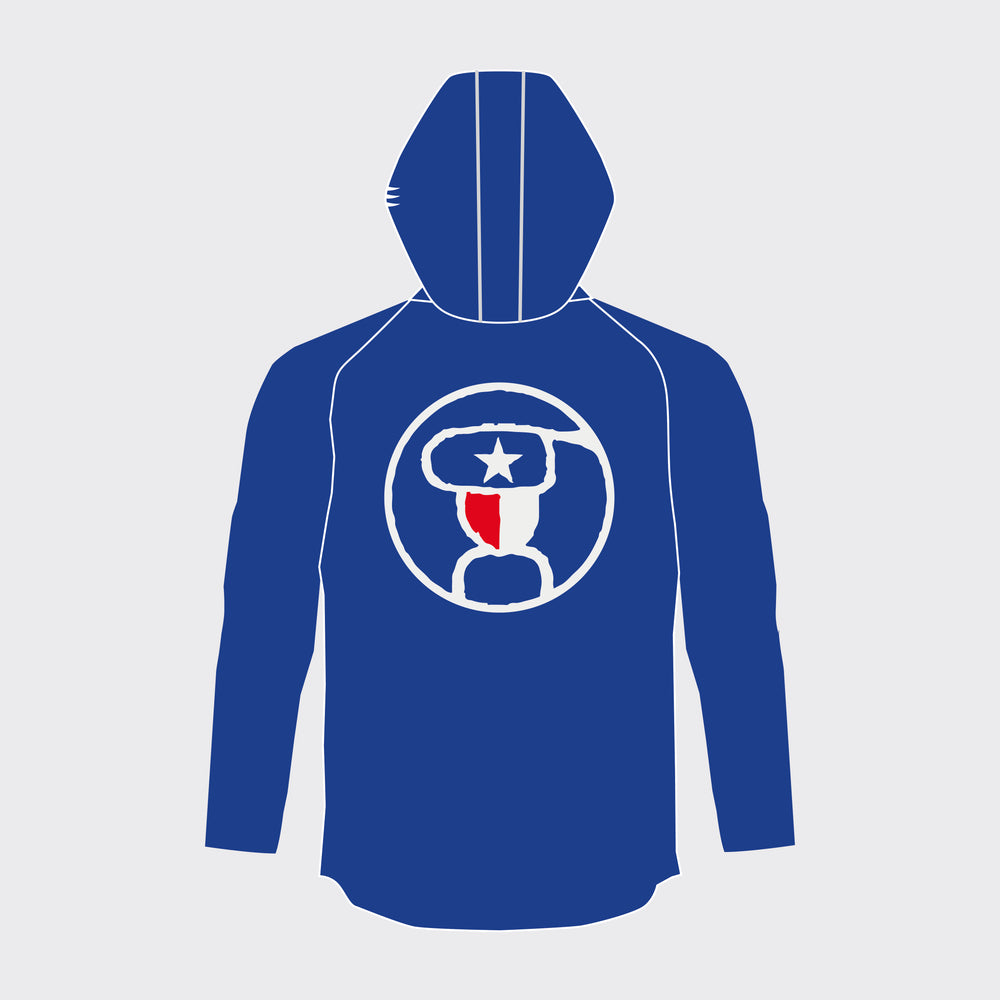 ESSENTIAL Lightweight Cotton Hoodie – HOEWAA Edition (Marine Blue)