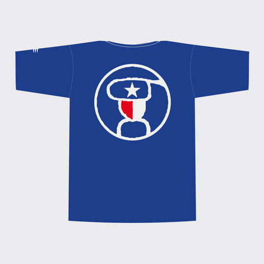 ESSENTIAL Cotton Tee – HOEWAA Edition (Marine Blue)