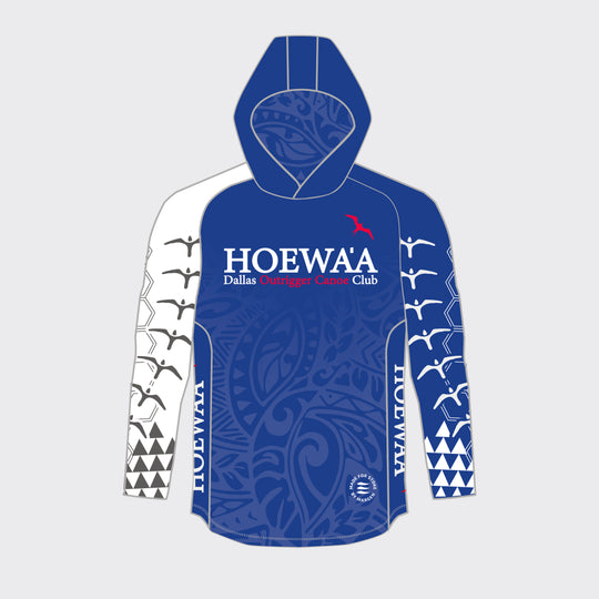 RACER Men's Hooded Top – HOEWAA Edition (Marine Blue)