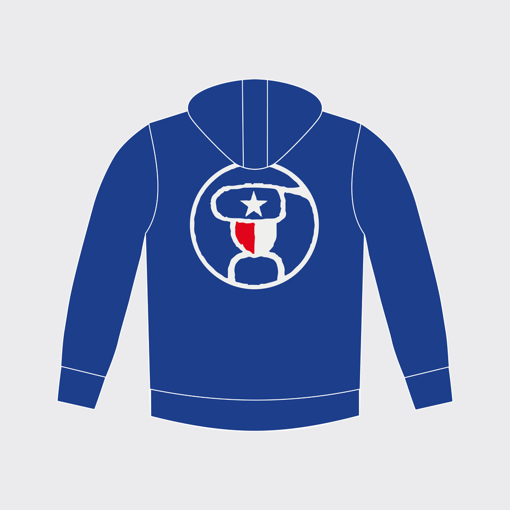 ESSENTIAL French Terry Cotton Hoodie – HOEWAA Edition (Marine Blue)