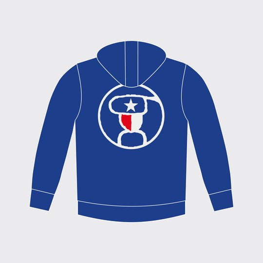 ESSENTIAL French Terry Cotton Hoodie – HOEWAA Edition (Marine Blue)