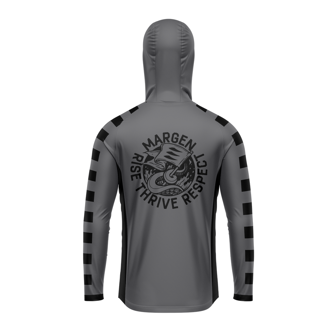 MARGEN Men Racer Hoodie (Grey)