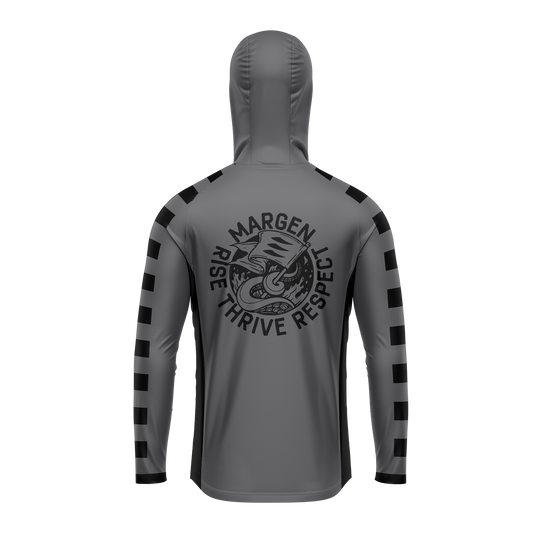 MARGEN Men Racer Hoodie (Grey)