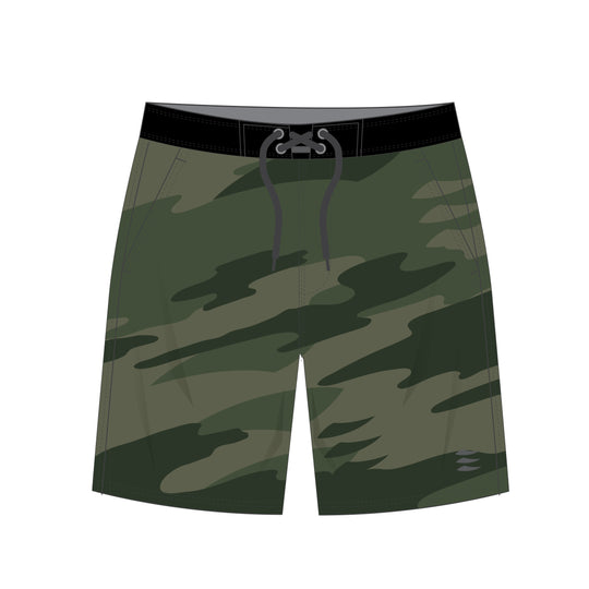 MARGEN Men’s Boardshorts (Camo Green)