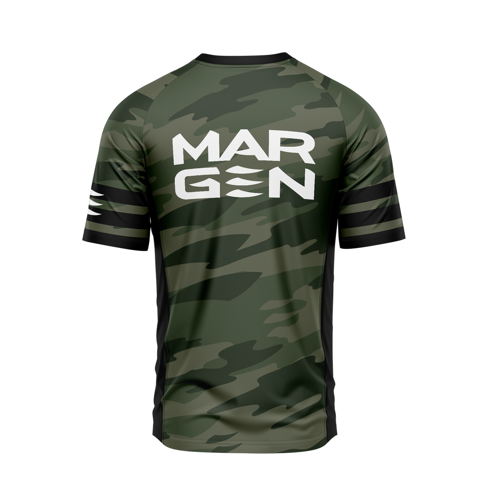 MARGEN Men Racer Short Sleeve (Green Camo)
