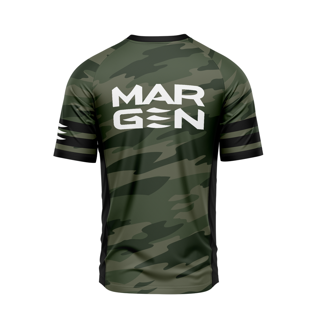 MARGEN Men Racer Short Sleeve (Green Camo)