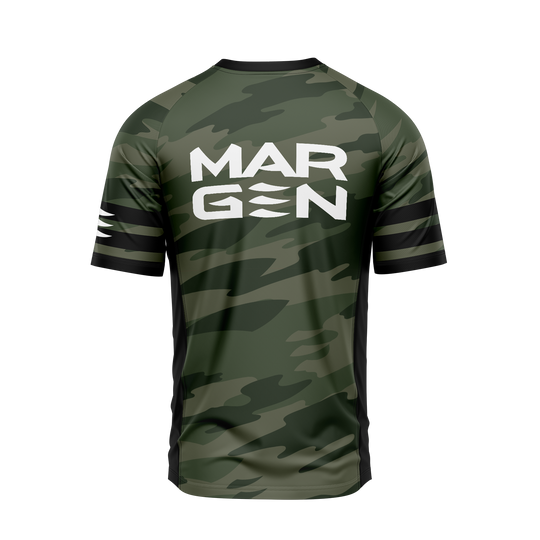MARGEN Men Racer Short Sleeve (Green Camo)