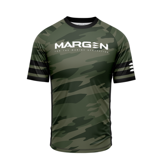 MARGEN Men Racer Short Sleeve (Green Camo)