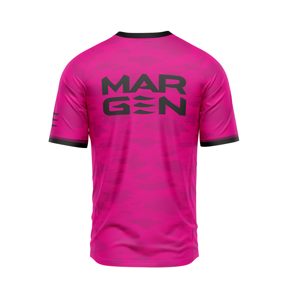 MARGEN Men Racer Short Sleeve (Hi-Vis Pink)