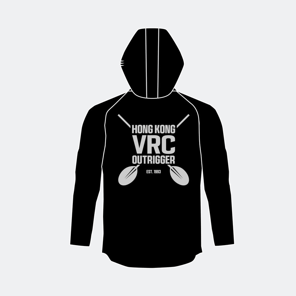 VRC Outrigger Unisex Lightweight Cotton Hoodie 2025 (Black)
