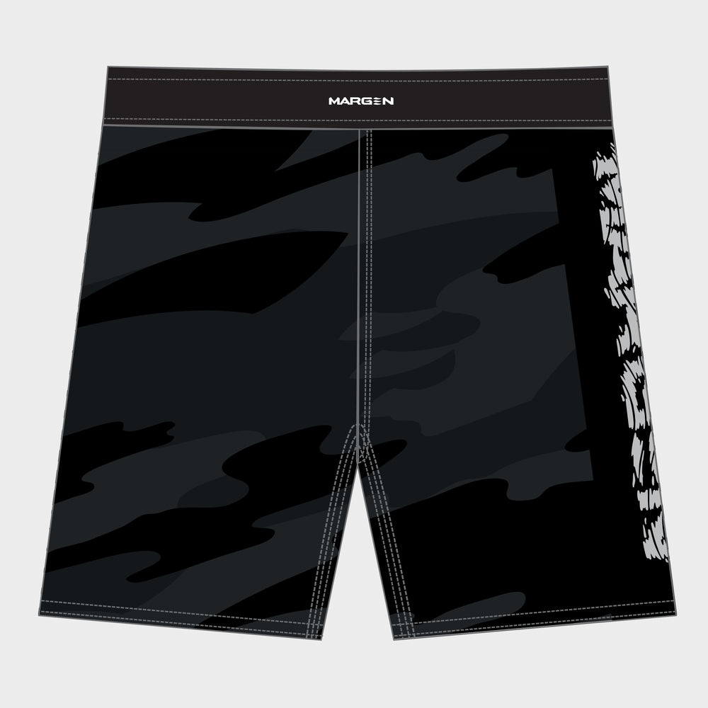 MARGEN Men Quick Dry Boardshorts (Black Camo)