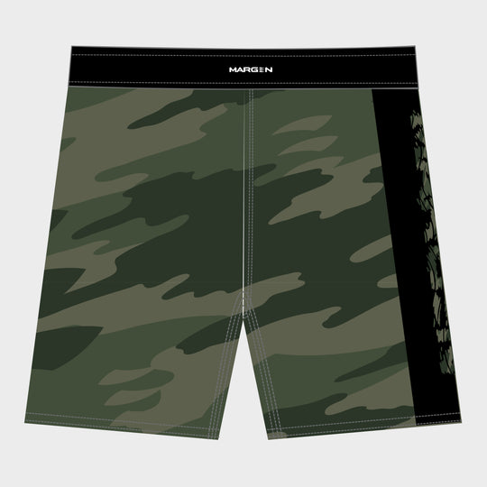 MARGEN Men Quick Dry Boardshorts (Green Camo)