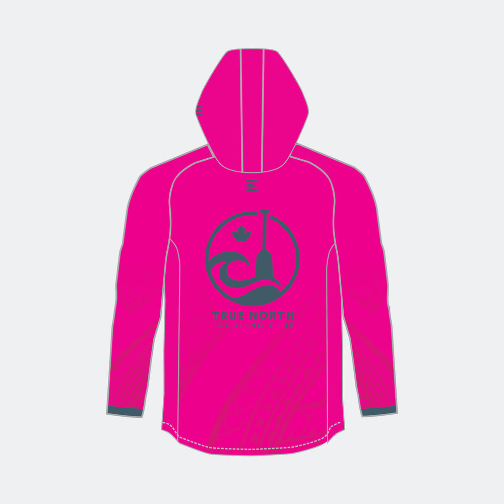 TRUE NORTH Men Racer Hoodie (Small Maple Leaf - Design 2)