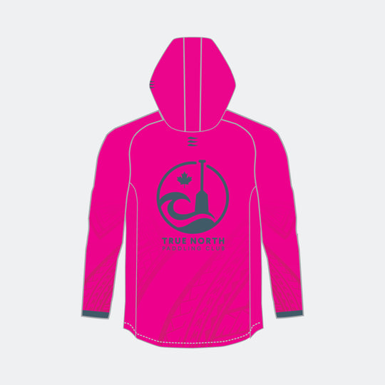 TRUE NORTH Men Racer Hoodie (Small Maple Leaf - Design 2)