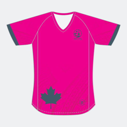 TRUE NORTH Wome Racer Short Sleeve (Small Maple Leaf - Design 2)