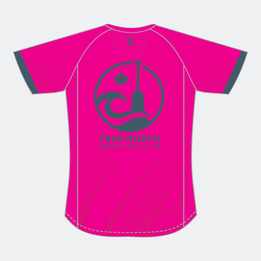 TRUE NORTH Wome Racer Short Sleeve (Small Maple Leaf - Design 2)