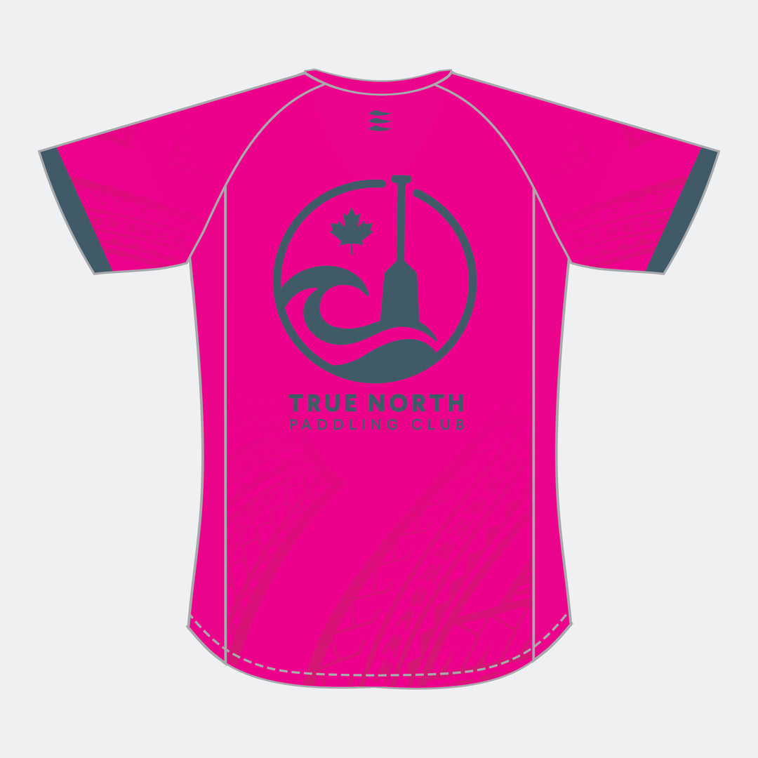 TRUE NORTH Wome Racer Short Sleeve (Small Maple Leaf - Design 2)