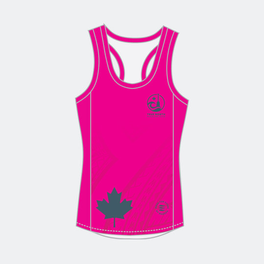 TRUE NORTH Women Racerback (Small Maple Leaf - Design 2)