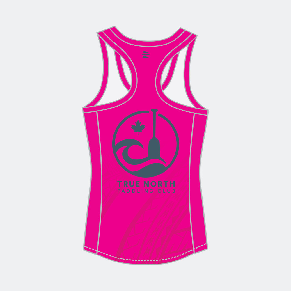 TRUE NORTH Women Racerback (Small Maple Leaf - Design 2)