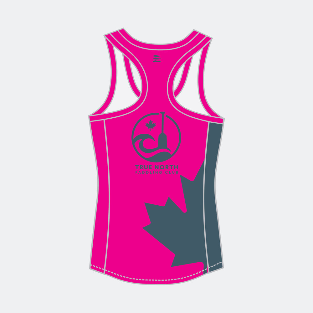 TRUE NORTH Women Racerback (Large Maple Leaf - Design 1)