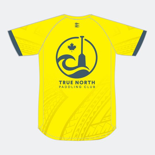 TRUE NORTH Men Racer Short Sleeve (Small Maple Leaf - Design 2)