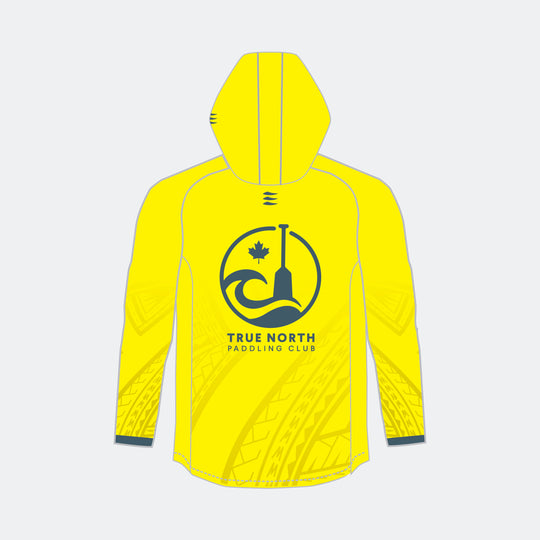 TRUE NORTH Men Racer Hoodie (Small Maple Leaf - Design 2)