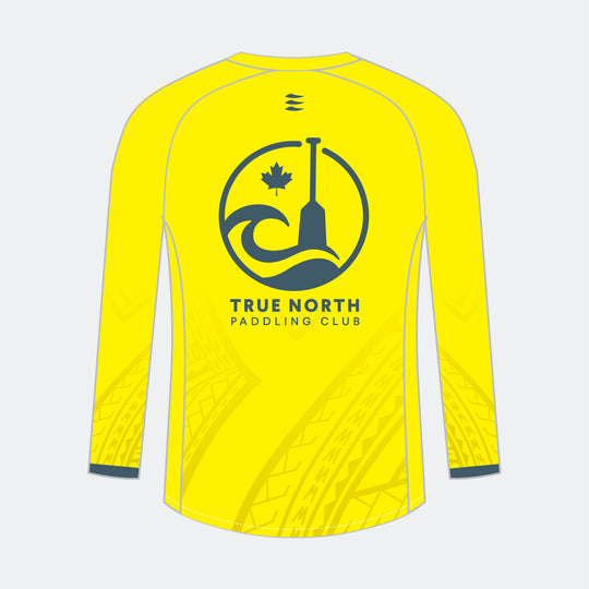 TRUE NORTH Women Racer Long Sleeve (Small Maple Leaf - Design 2)