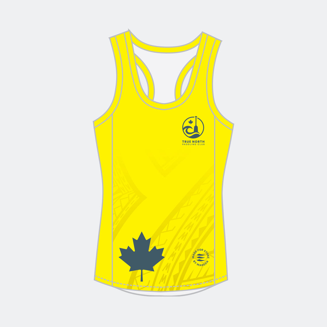 TRUE NORTH Women Racerback (Small Maple Leaf - Design 2)