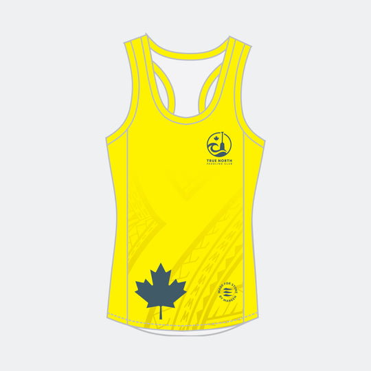 TRUE NORTH Women Racerback (Small Maple Leaf - Design 2)