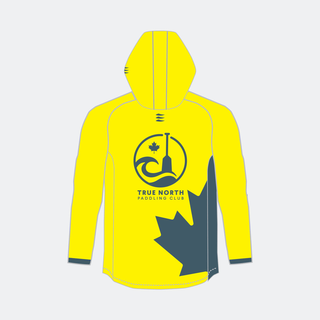 TRUE NORTH Men Racer Hoodie (Large Maple Leaf - Design 1)