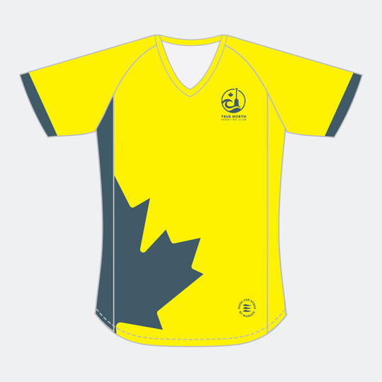 TRUE NORTH Wome Racer Short Sleeve (Large Maple Leaf - Design 1)