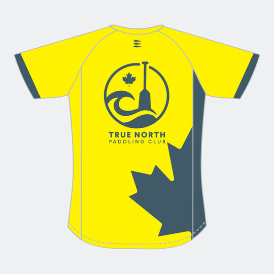 TRUE NORTH Wome Racer Short Sleeve (Large Maple Leaf - Design 1)