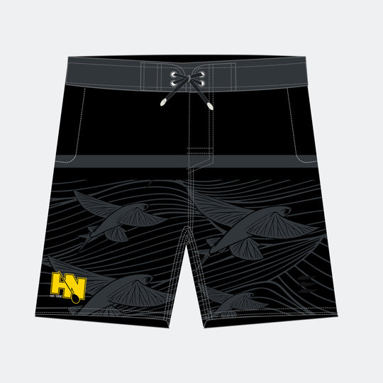 DRIFT Men’s Boardshorts – HUI NALU Edition (Black)