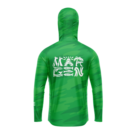 MARGEN Junior Racer Hoodie (Tree Green Camo)