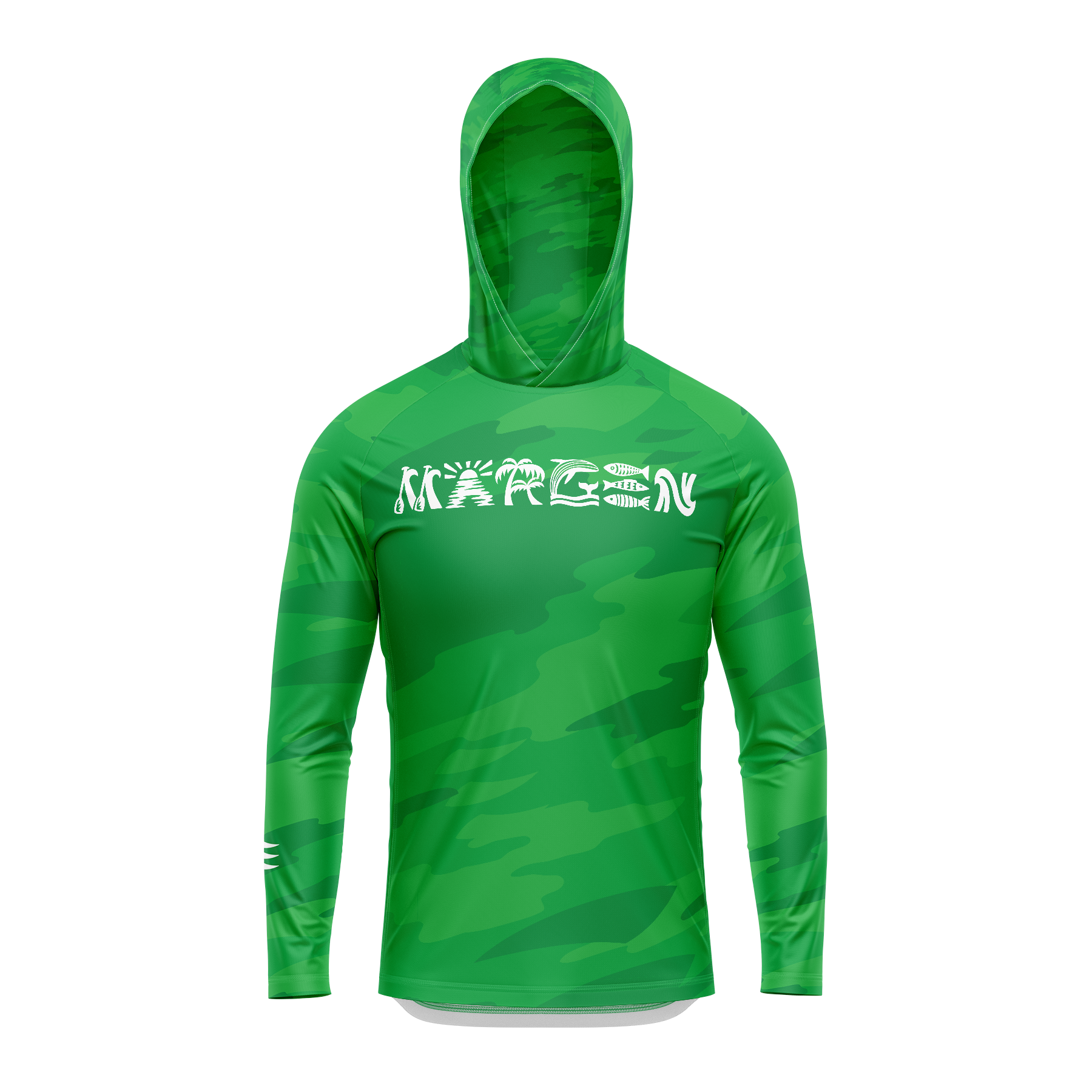 RACER Junior's Hoodie (Camo Jade Green)