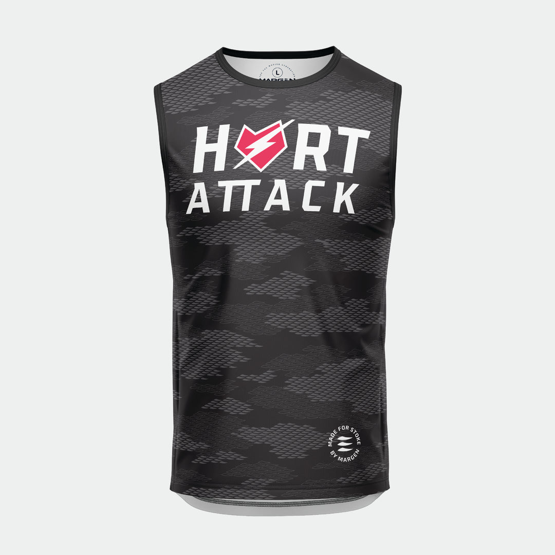 Hart attack racer sleeveless black (rashie, rash guard, jersey)