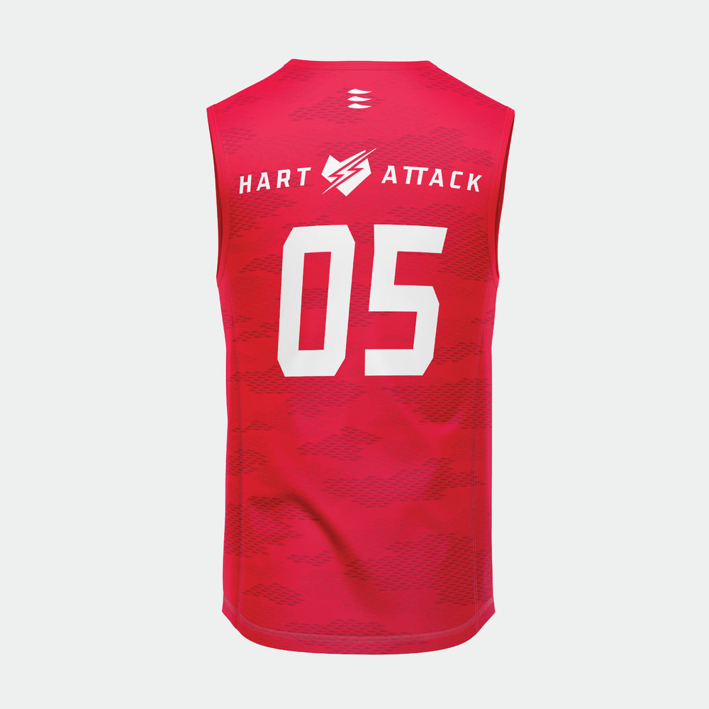 Hart attack racer sleeveless red